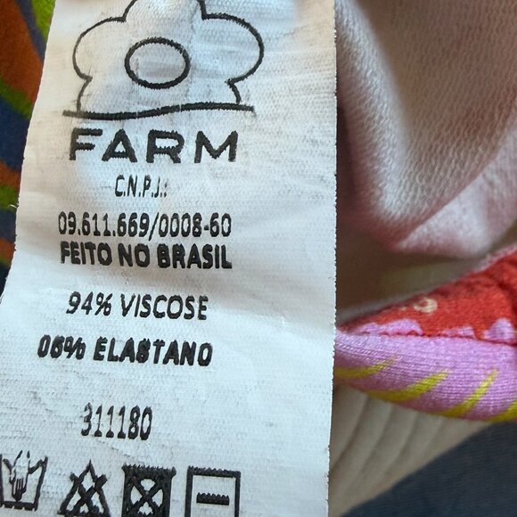 Farm Rio Long Maxi Fish Print Skirt High Slit Jersey Knit Size Small - Picture 8 of 9